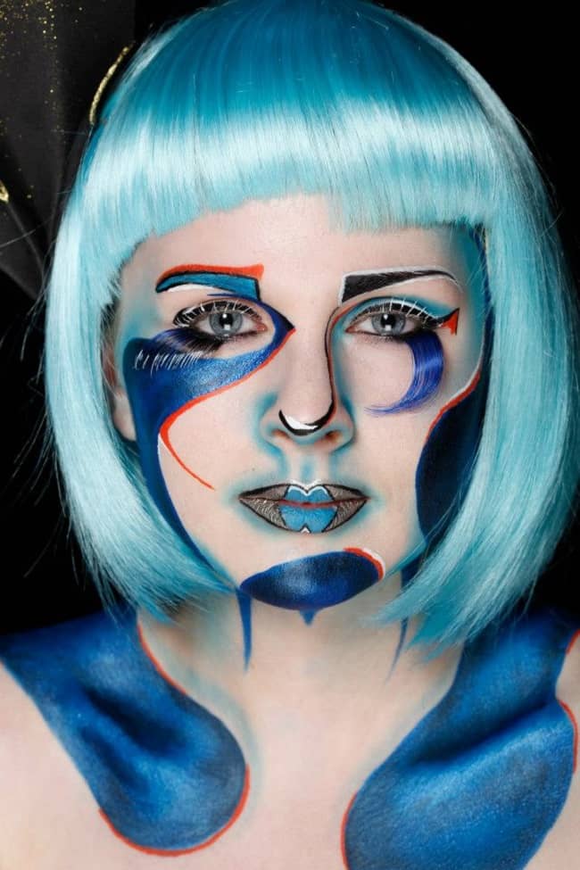 Lori Anne Allison doing her own makeup source Model Mayhem