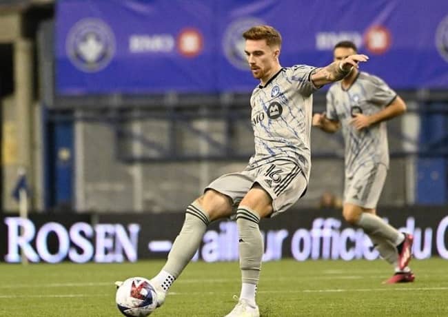 Joel Waterman playing his match (Source Instagram)