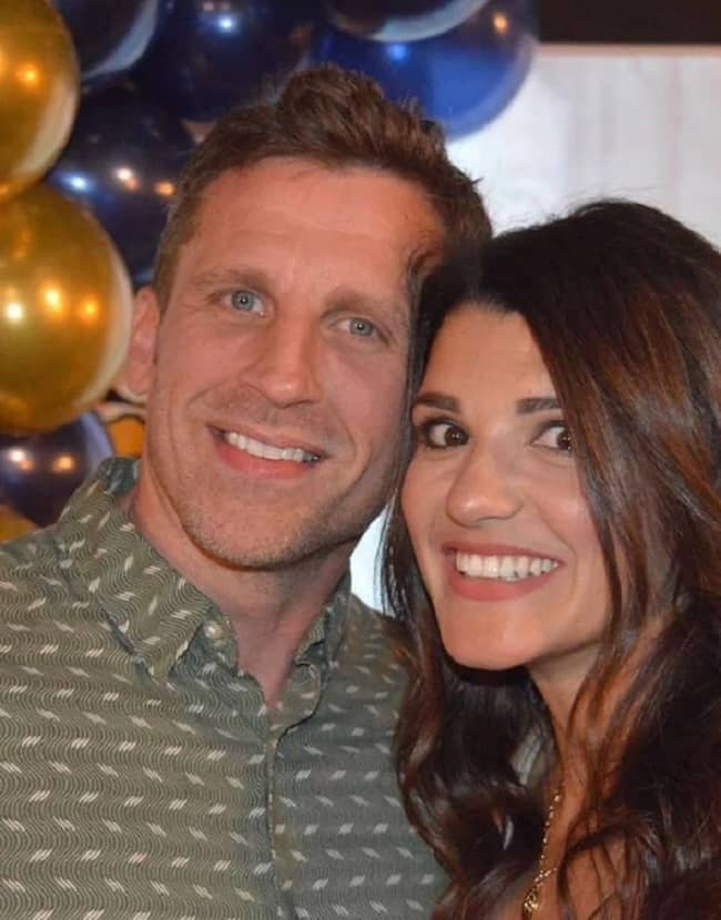 Natalie Anderson with her husband (Source Daily Express)